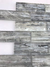 Thin bars glass mosaic tiles in light greyscale | 1 sheet 30 cm x 30 cm | 11 sheets 1sqm