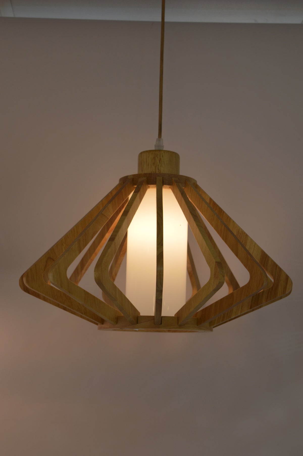 Triangle Wooden Pendant Lights