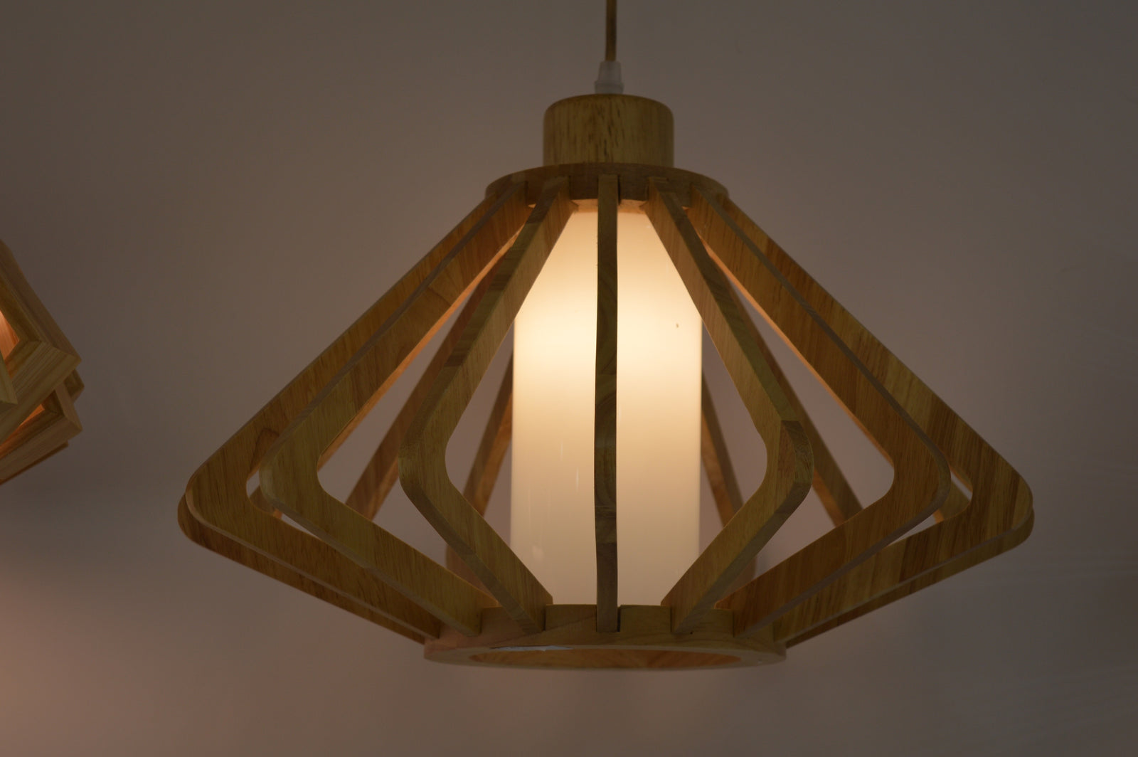 Triangle Wooden Pendant Lights