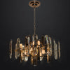 Crystallic Shield / Shielded Bulbs Modern Chandelier