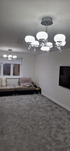 Suspended ceiling golden mirror frame 6 arms light [21136-6]