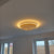 Circular glass ceiling mounted crystallic shaded light-with Colour Changing Function-8806-600 & 500-60*60 & 50*50