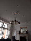 Crystallic Glitter Chandelier with colour changing feature in Gold / Silver-2126
