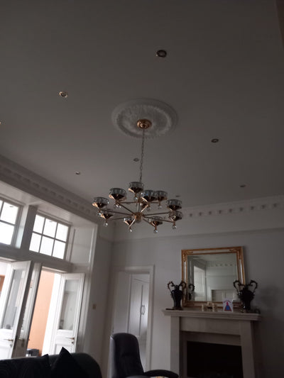 Crystallic Glitter Suspended Strong Golden / Silver Light