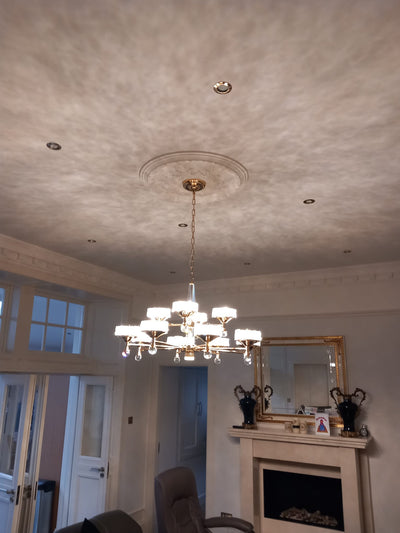 Crystallic Glitter Suspended Strong Golden / Silver Light