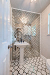 Full Bodied Metro Mirror Glass Mosaic Tiles with bevelled edges-75*150*8mm-90tiles-1m2