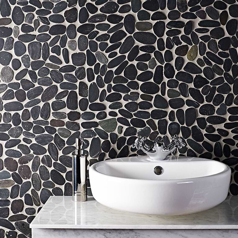White Stone Pebbles Mosaics-300*300*8mm-11sheets-1m2-DXMQ2