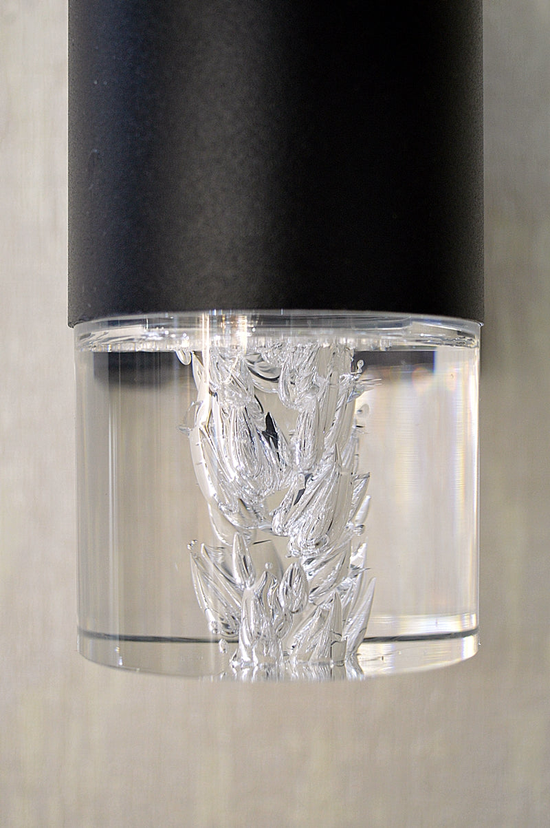 Crystallic Black Metal Wall Mounted Light