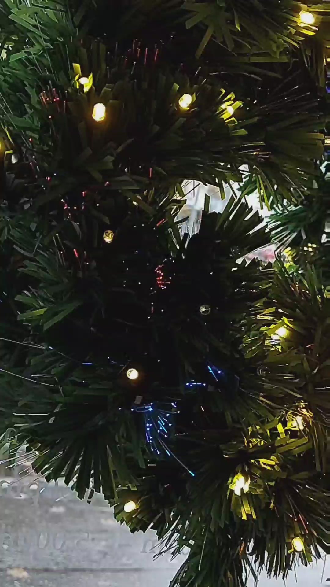 Wreath with Colourful LED Lights for Christmas Decoration