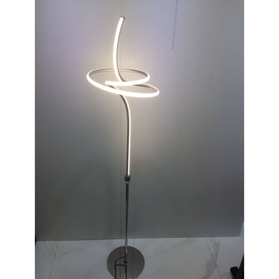 Contemporary Helical Led Light Stand - Floor Lamps