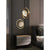Pendant-Crystal Glass Pendant light with Rotating Ring-2010-1,3 & 5 rings(Rose Gold) with matching wall lights