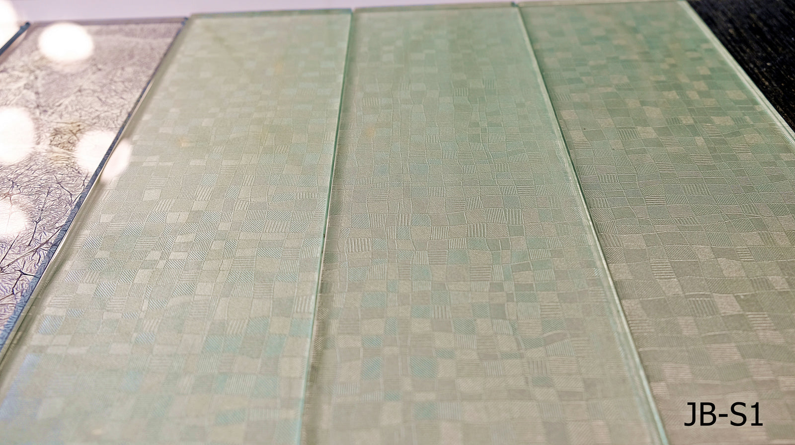 Olive Slate/Metro Glass Mosaic Tile-300 x 100 x 8 mm