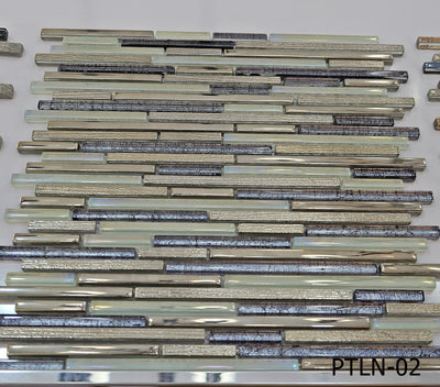 Olive & Gold Lined Glass Mosaic Tiles-300*300*8mm-11sheets-1m2
