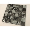 Noir & Grey Leaf Print Glass Mosaic Tiles [Fh009] - Glass Mosaics