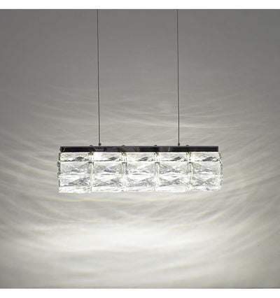 Bar Crystallic Colour changing LED Incorporated suspended Ceiling light (H89341-8)