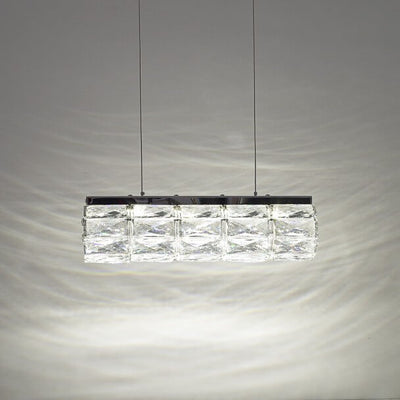 Bar Crystallic Colour changing LED Incorporated suspended Ceiling light (H89341-8)