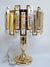 Rectangular Crystal & Metal Lamps Set