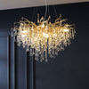 Pendant-Glass Rain Drop Gold Pendant Ceiling Light-A3139/500, 800 & 1000*500