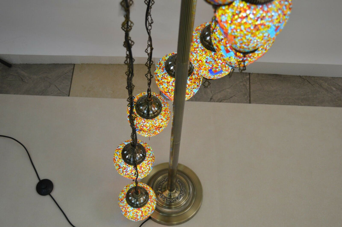 Turkish style tall free standing lamp [88656-9T]