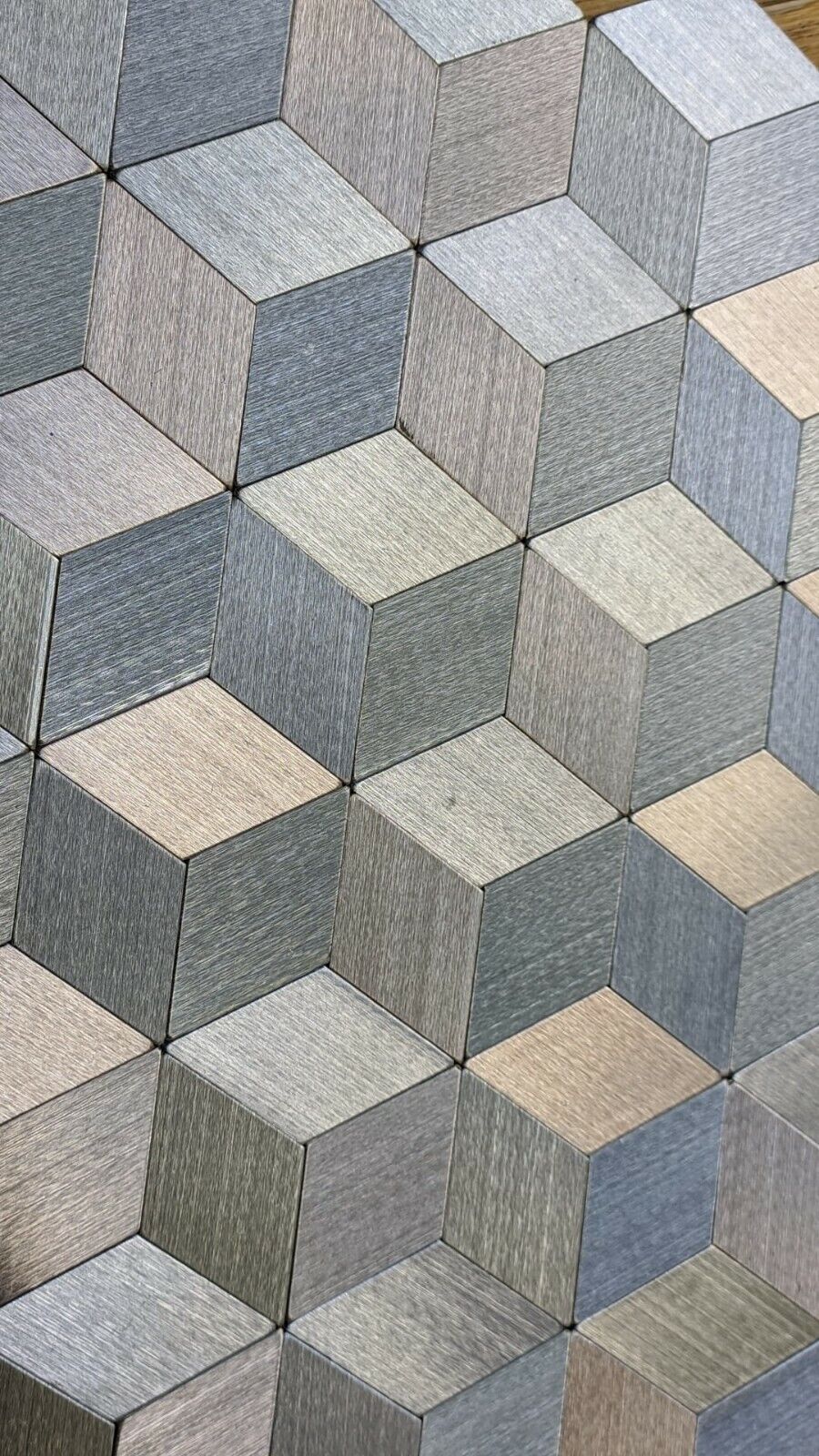 Silver Self Adhesive 3D Peel & Stick Aluminium Mosaic Tiles | 300x300x8mm | 11=1m2