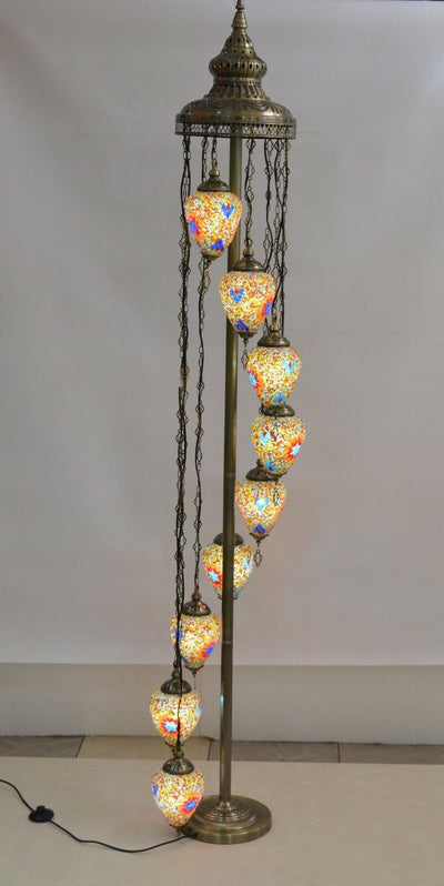 Tall free standing shop floor lamps