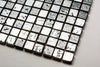 Cubic Greyscale Stone Mosaic Tile