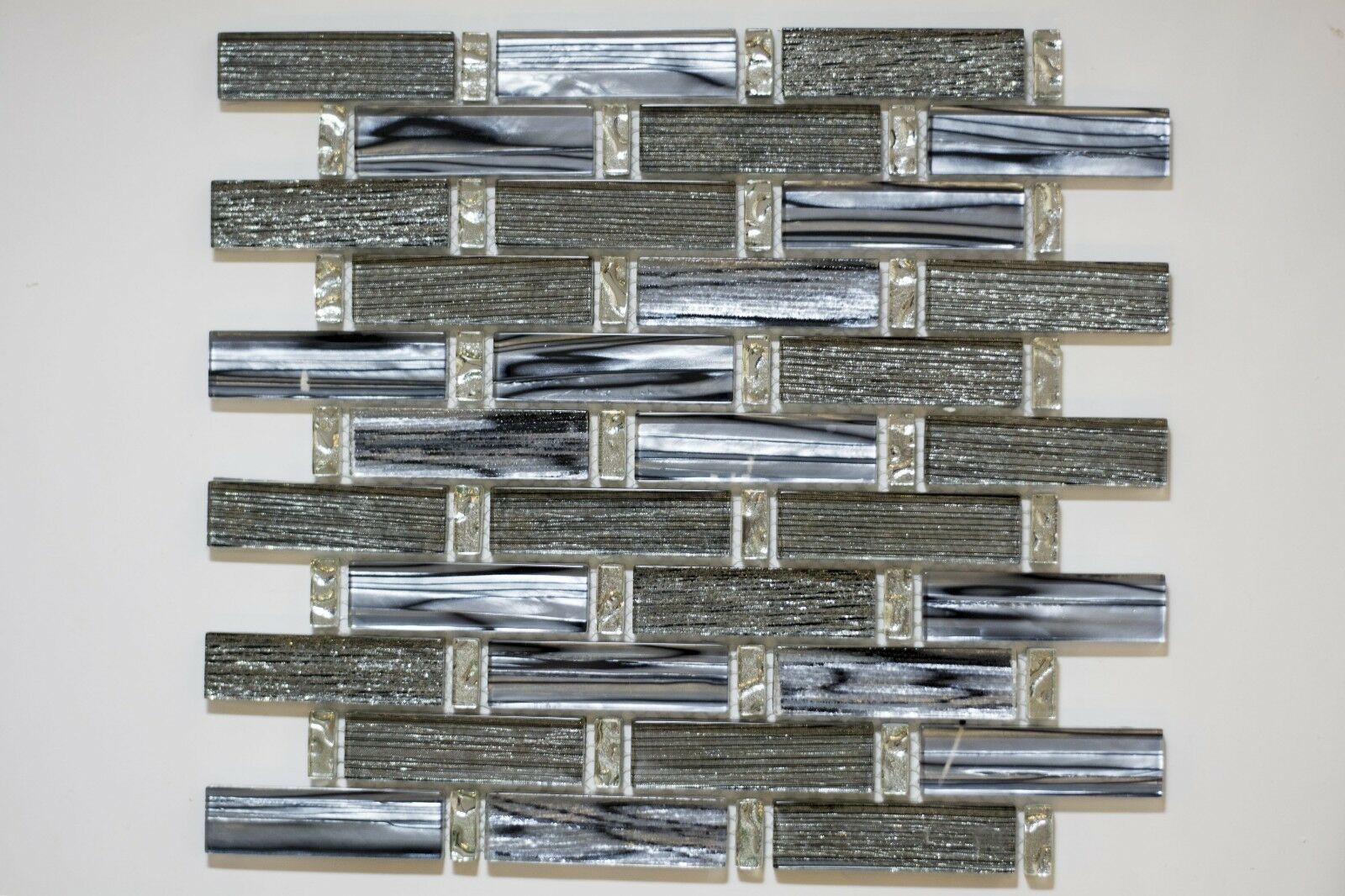 Ink Blue Glass Mosaic Tiles-300*300*8mm-11sheets-1m2-KRB17-01