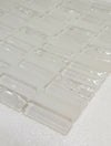 White Crack-effect Glass Mosaic Tile | 1 sheet 300 x 300 x 8mm | 11 sheets 1sqm