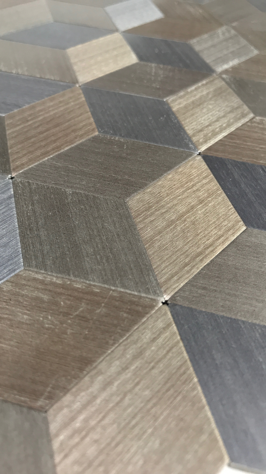 Silver Self Adhesive 3D Peel & Stick Aluminium Mosaic Tiles | 300x300x8mm | 11=1m2-SG108