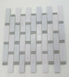 White Silver Foil Glass Mosaic Tile | 1 sheet 300x300x8mm | 11 sheets 1sqm