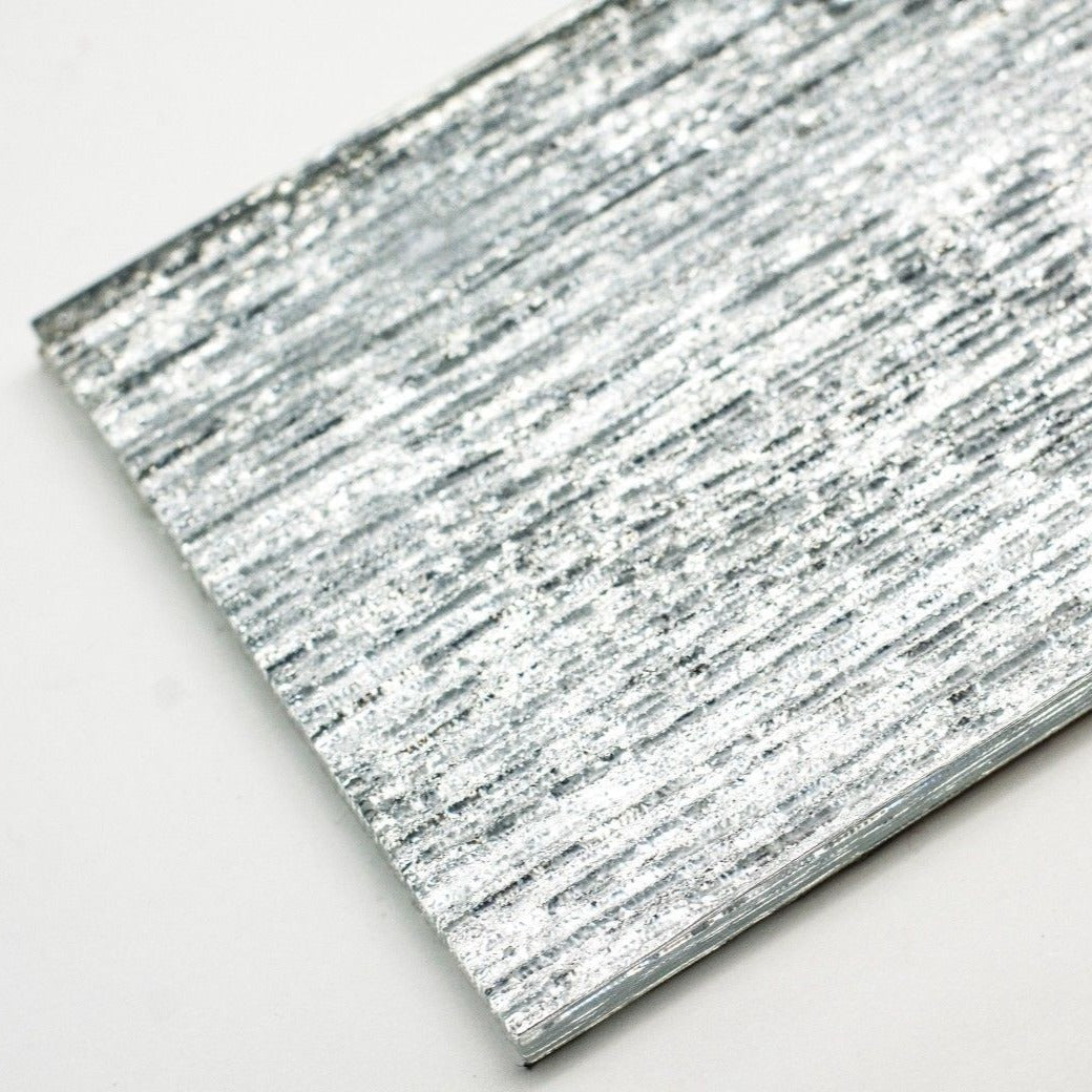 Silver Slate/Metro Shimmering Glass Mosaic Tile | 1 sheet 30cmx10cm&8mm | 33 sheets 1sqm