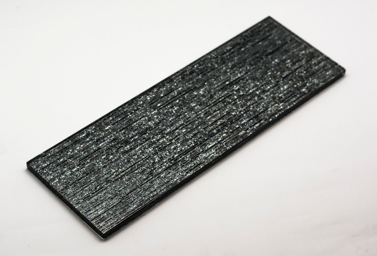 Dark Grey Slate/Metro Shimmering Glass Mosaic Tile | 1 sheet 30cmx10cm&8mm | 33 sheets 1sqm
