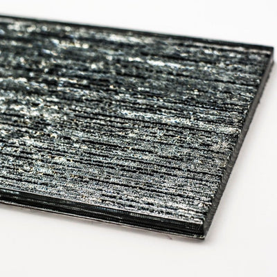 Silver Slate/Metro Shimmering Glass Mosaic Tile | 1 sheet 30cmx10cm&8mm | 33 sheets 1sqm