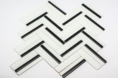 Zebra Glass Mosaic Tile | 1 sheet 30cmx30cm&8mm | 11 sheets 1sqm-PT-GV1