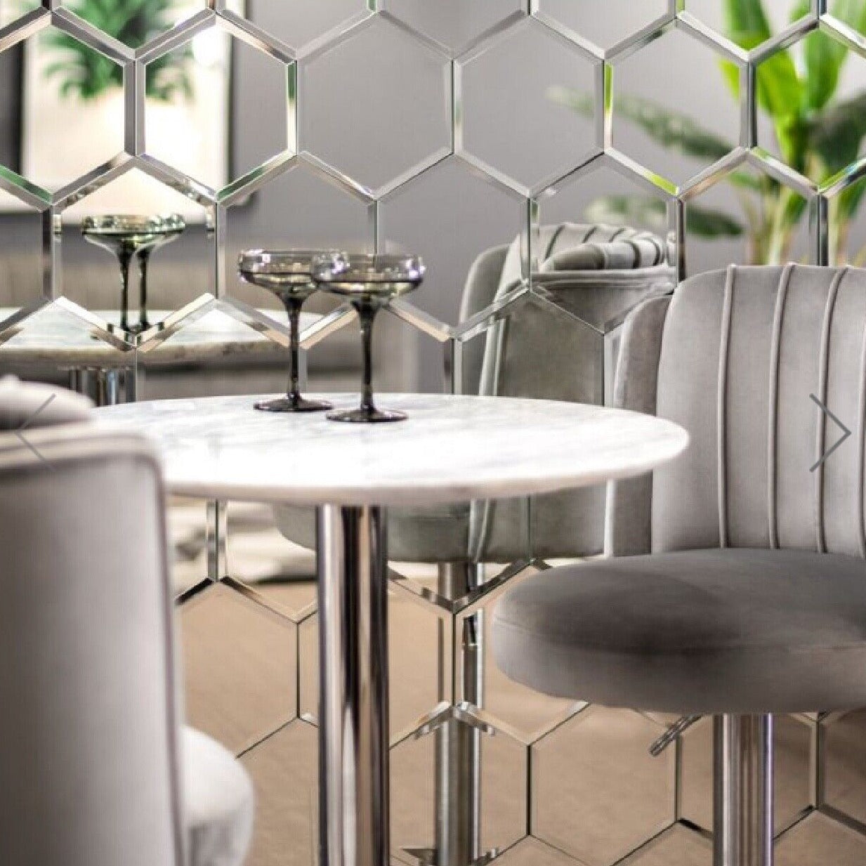 Mirrored Hexagonal Wall Tiles-200*200*4mm-25sheets-1m2