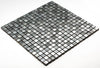 Cubic Greyscale Stone Mosaic Tile