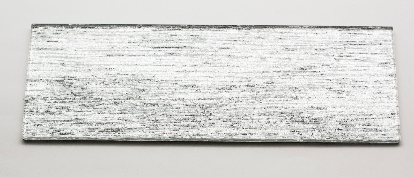 Silver Slate/Metro Shimmering Glass Mosaic Tile | 1 sheet 30cmx10cm&8mm | 33 sheets 1sqm