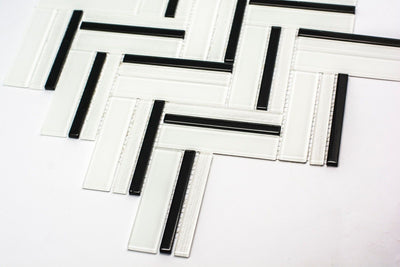 Zebra Glass Mosaic Tile | 1 sheet 30cmx30cm&8mm | 11 sheets 1sqm