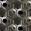 Gold & Black Decor Porcelain Tiles 600 x 600 x 10mm