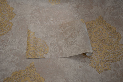 Lucca Secret Palace Cream & Grey Wallpapers  - DK.21651-3 & 4