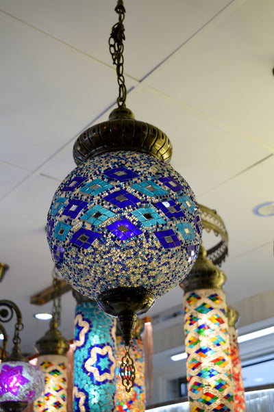 Large Globe Turkish Pendant Light