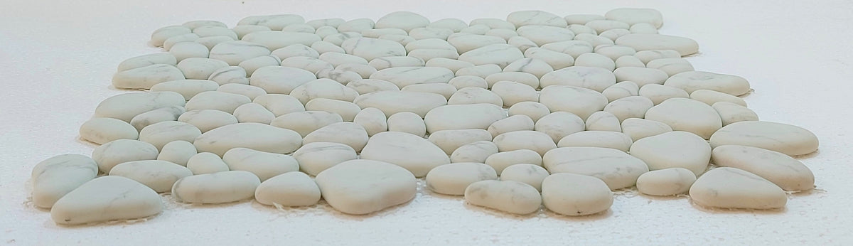 White Stone Pebbles Mosaics-300*300*8mm-11sheets-1m2-DXMQ2