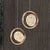 Pendant-Crystal Glass Pendant light with Rotating Ring-2010-1,3 & 5 rings(Rose Gold) with matching wall lights